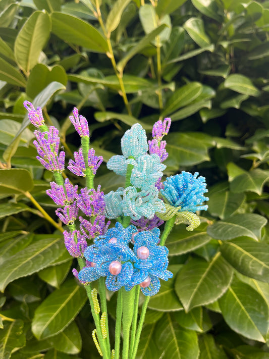 Pasztell csokor levendulával