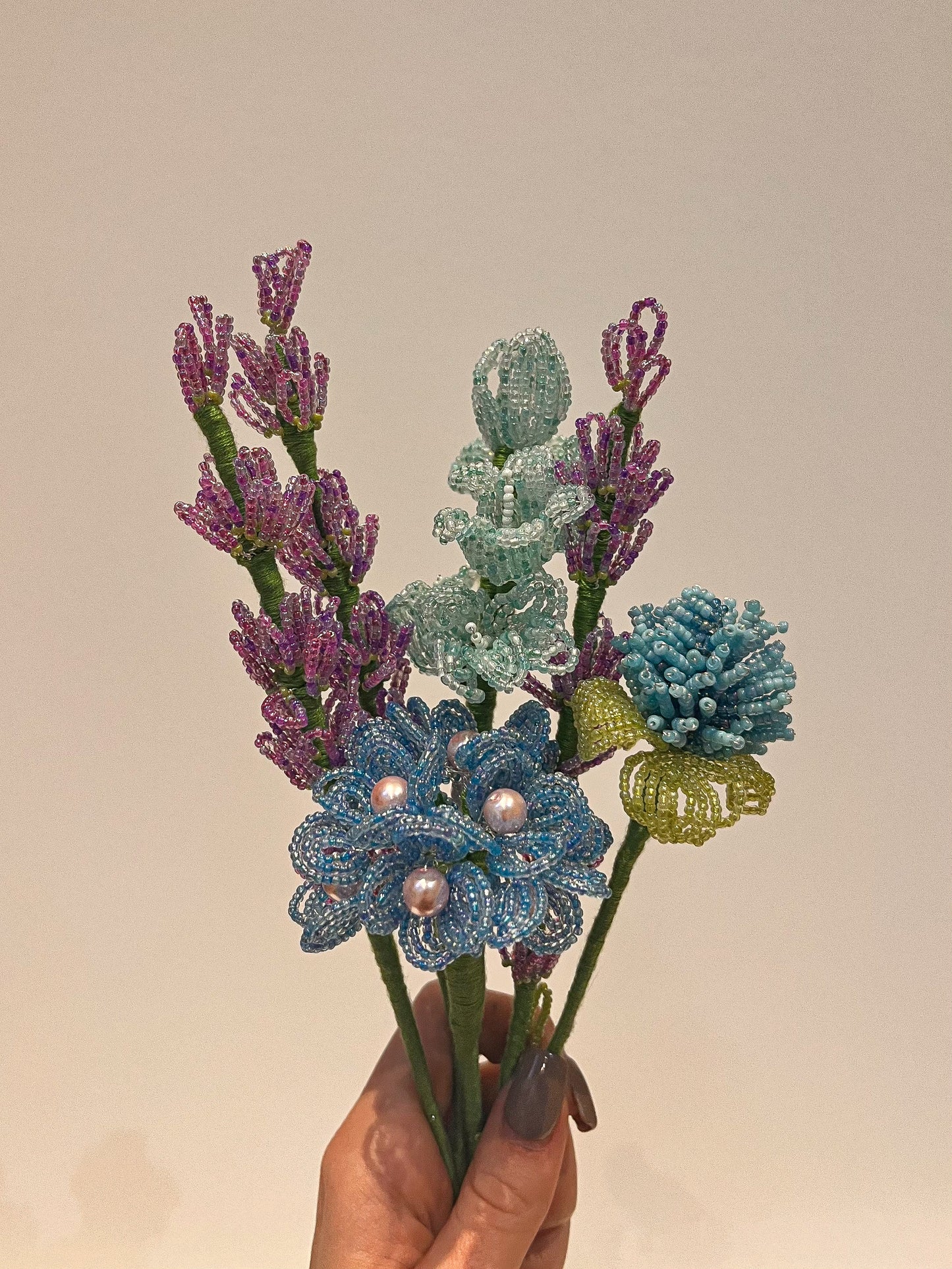 Pasztell csokor levendulával