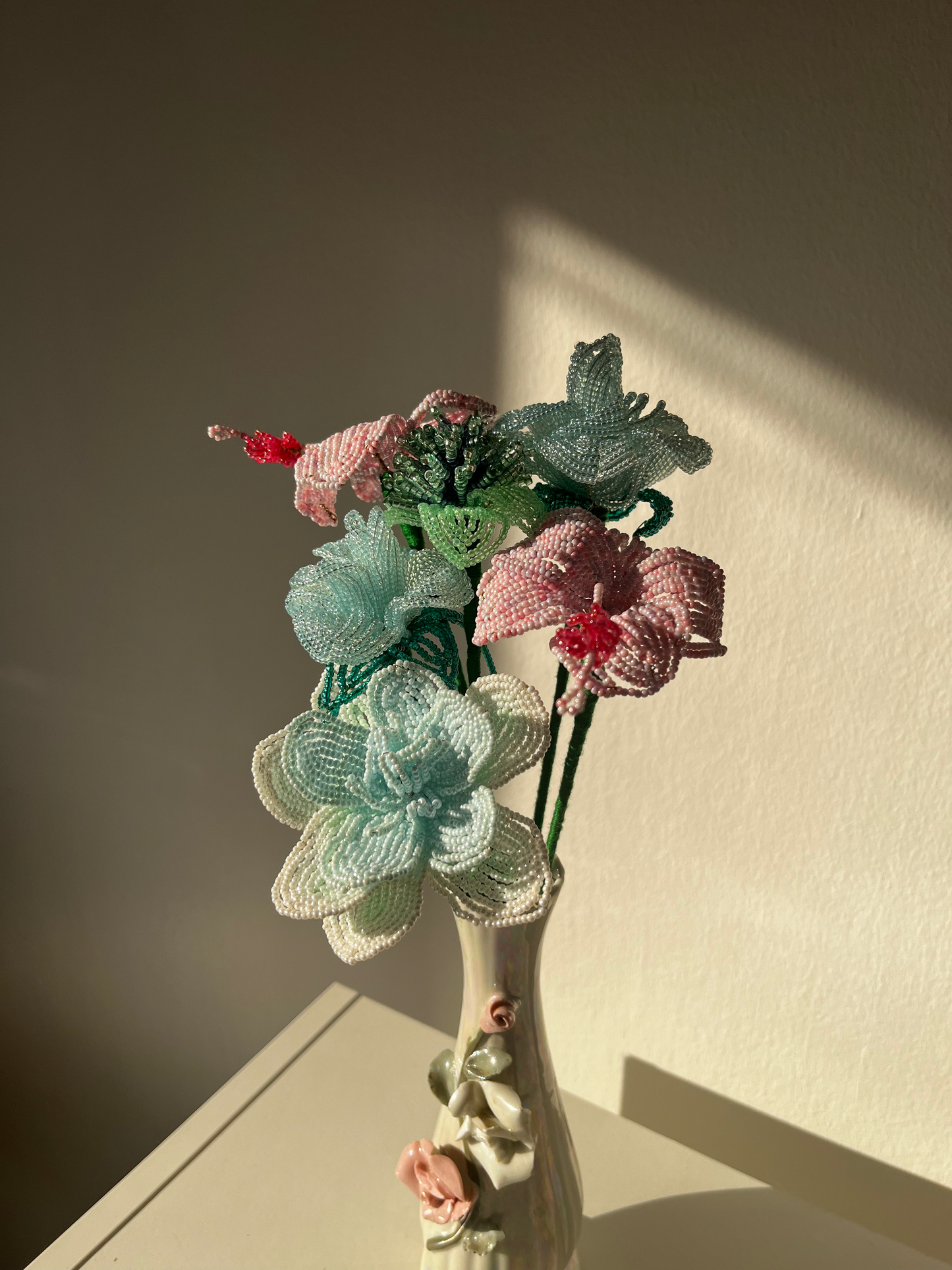 Pasztell csokor hibiszkusszal